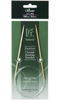 Clover (Кловер) Спицы Takumi бамбуковые цикулярные на леске 3мм/100см