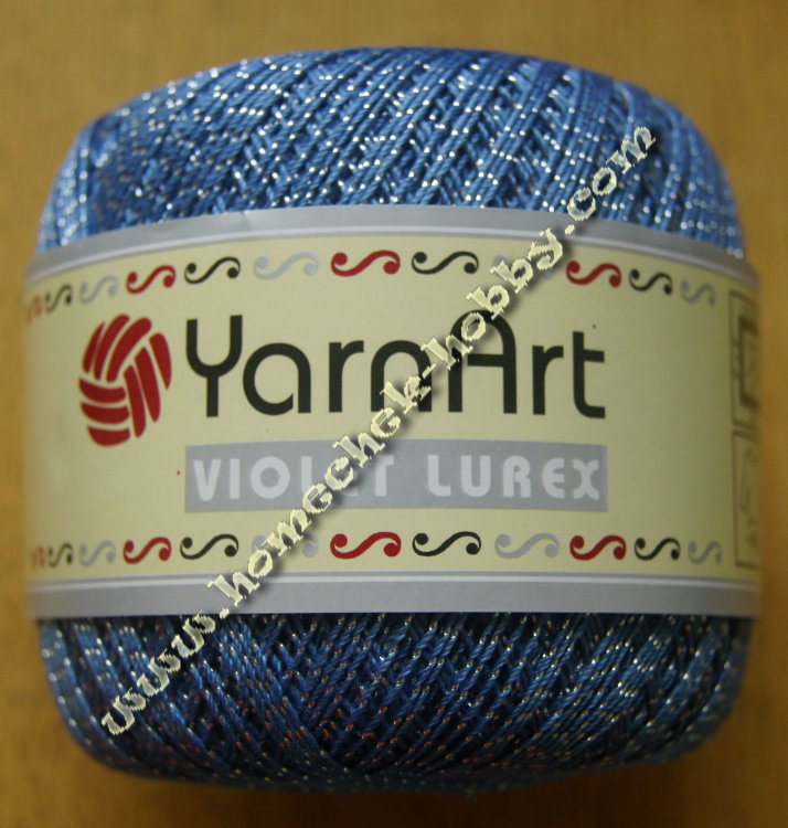 Yarn Art Violet Lurex 15351 серо-голубой
