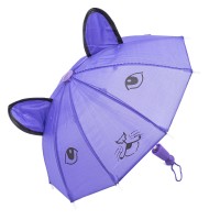 Зонтик большой с ушками и нарисованной мордой болонь 22см