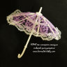 Зонтик пластмассовый маленький гипюровый
