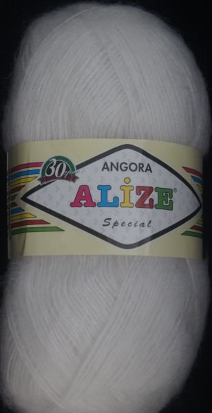 Alize Angora Special (Ализе Ангора спешл) Цвет 55 белый