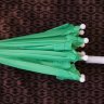 Зонтик металлический большой однотонный зеленый