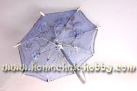 Зонтик большой гипюр с вышивкой и пайетками 27см