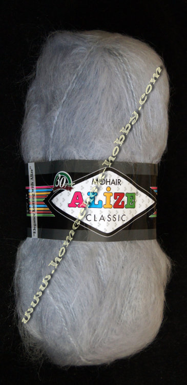 Alize Mohair Classic (Ализе Мохер Классик) 21 серый