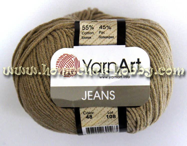 Yarn Art Jeans (Ярн Арт Джинс) 48 бежевый