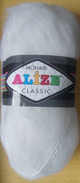 Alize Mohair Classic (Ализе Мохер Классик) 55 белый