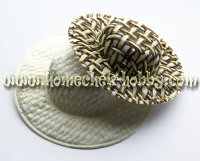 Шляпа круглая плетеная 9см